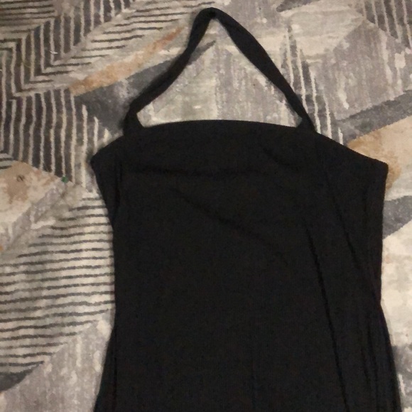 Cool black  halter light dress or swim cover up - Picture 2 of 2